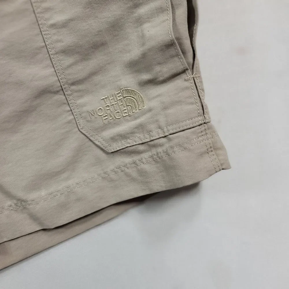 The North Face Cargo Shorts Men's Medium Tan Stretch Summer‎ Beach Regular Fit